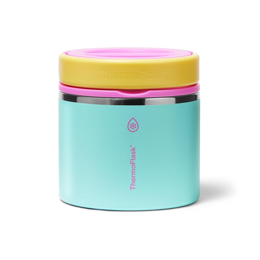 Insulated Food Jar 20 oz Leakproof Lid Stainless Steel Tropical Sunset Cold Soup