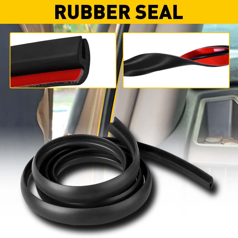 Universal 10ft Windshield Rubber Molding Seal Trim for WindScreen and Windows