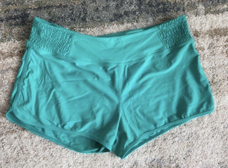 Prana Women's Chantel Boy Short Bikini Bottoms Model # 19281211 Aqua Wave Blue
