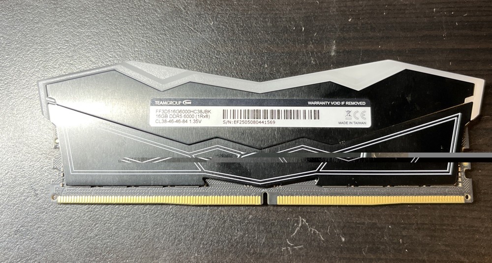 RAM Team T-Force 16GB 6000MHz DELTA RGB DDR5 DESKTOP MEMORY BLACK CL38