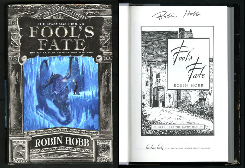 Robin Hobb SIGNED AUTOGRAPHED Fool's Fate The Tawny Man Trilogy HC 1st Ed 1st Pr