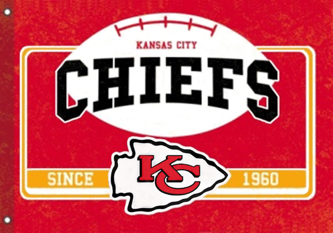 Kansas City Chiefs 36x52 Heavy Duty NFL Flag for Outdoor Use