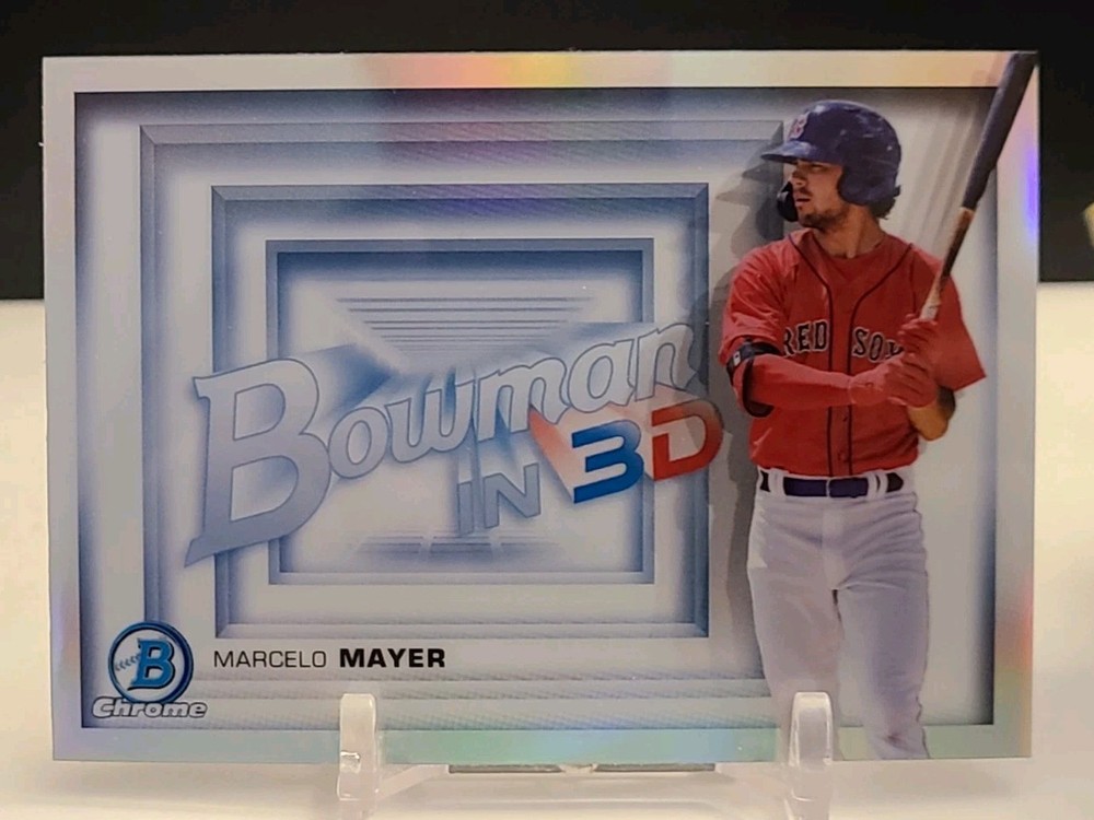 2022 Bowman Marcelo Mayer Bowman In 3D B3D-4 Rookie Card