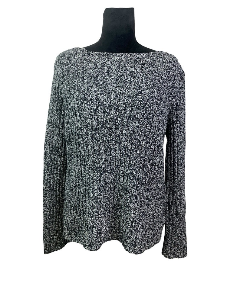 Lauren Ralph Lauren Silk & Linen Chunky Knit Pullover Sweater Size L