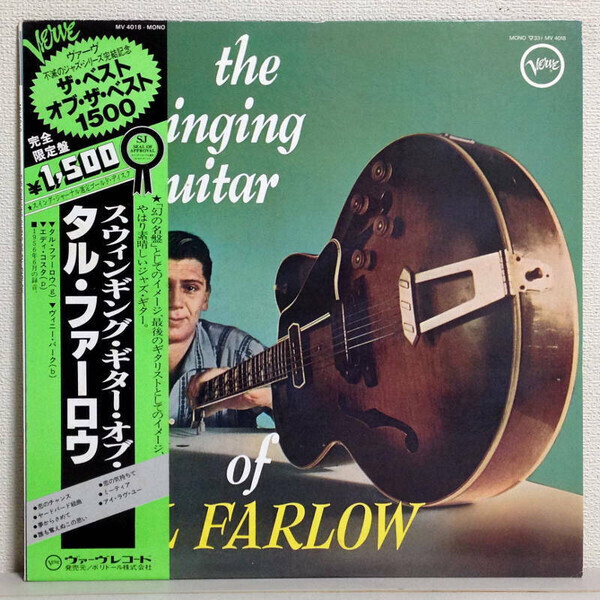 Tal Farlow The Swinging Guitar Of Tal Farlow LP Japan 33 RPM OBI NM