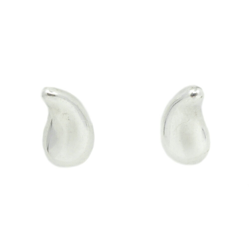 Tiffany & Co Sterling Silver Teardrop Earrings with Jewelry Box