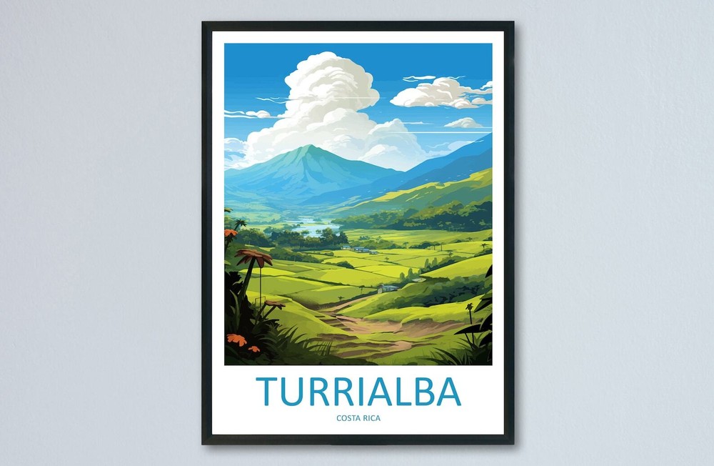 Turrialba Travel Print Wall Art Turrialba Wall Hanging Home Dcor Turrialba Gift