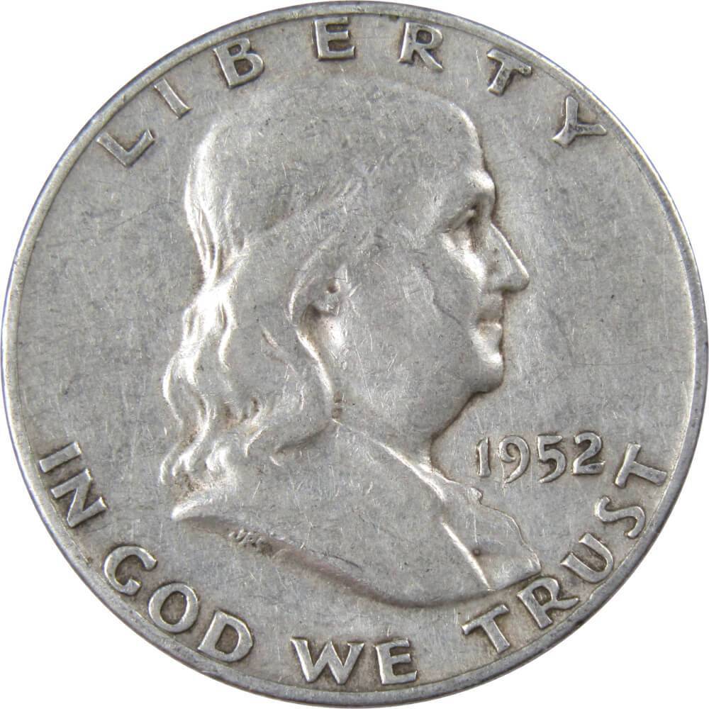 1952 S Franklin Half Dollar AG About Good 90% Silver 50c US Coin Collectible