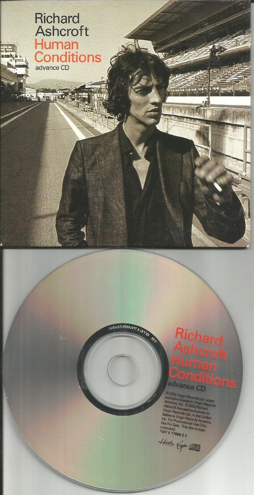 The Verve RICHARD ASHCROFT Human CARD SLEEVE &Different Art BONUS trk PROMO CD