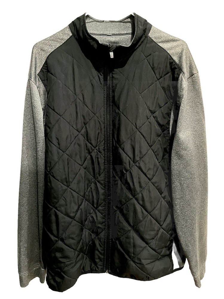 CALLAWAY Weather Series Men’s Jacket size  XL Gray Quilted Shield Full Zip Golf