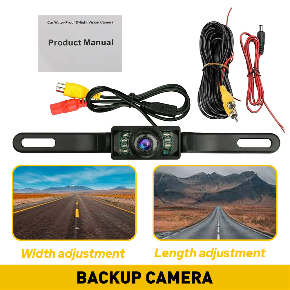170?? CMOS Rear View Backup Camera Reverse License Plate Night Vision Waterproof