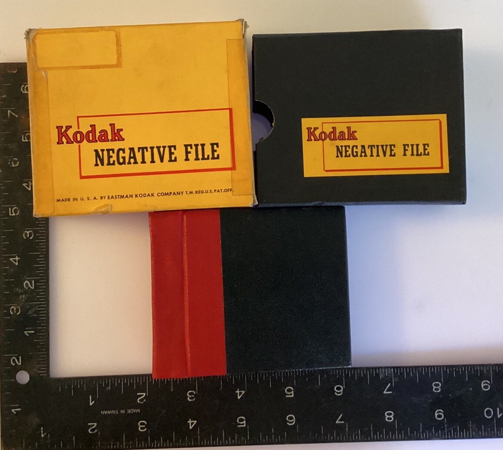 Vintage 1940s Kodak PhoTo Negative File Book 100 Glassine Pages Very Good Cond