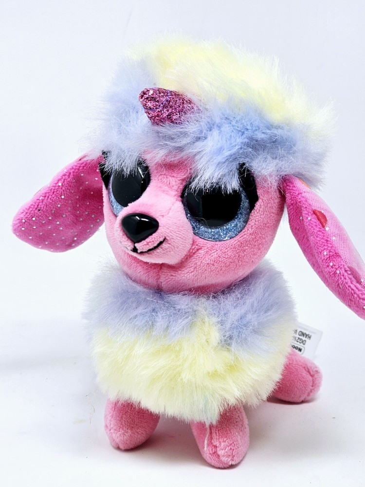 Coco Surprise Pink Rainbow Poodle Unicorn Noodle Plush Stuffed Animal 6