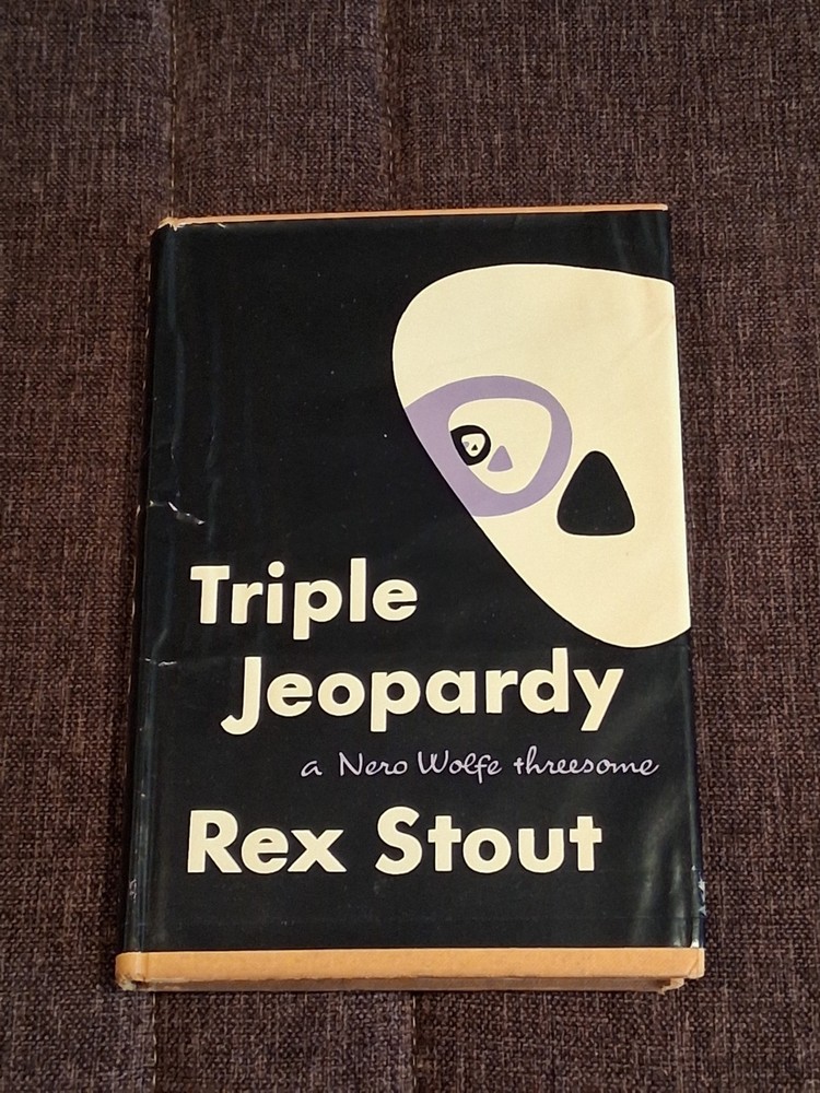 Rex Stout  Triple Jeopardy HBDJ 1st edition