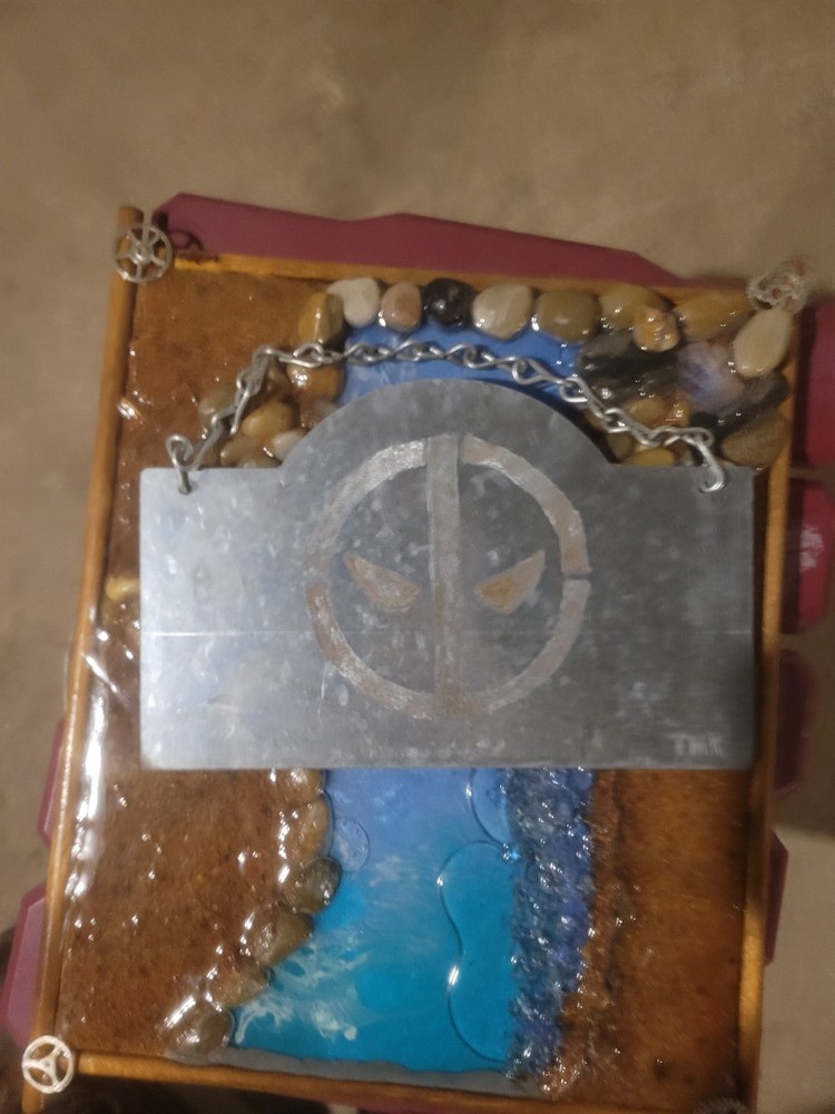 Metal Engraved Deadpool Sign