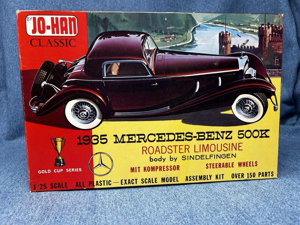 Jo-Han 1935 Mercedes-Benz 500K Roadster Limousine GC-1135 Sindelfingen Open Box