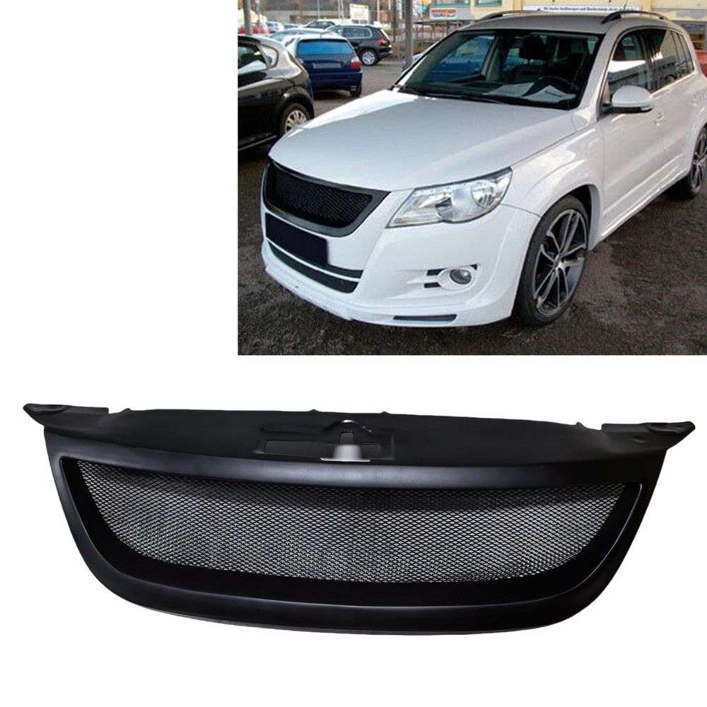 Car Front Bumper Grille Grill Fit For Volkswagen Tiguan 2009-2011 Fiberglass