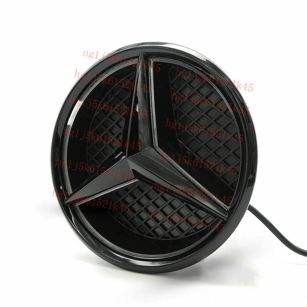 Black Star Grille Emblem Illuminated LED Light For 2013-2018 W176 W205 W212 CLA