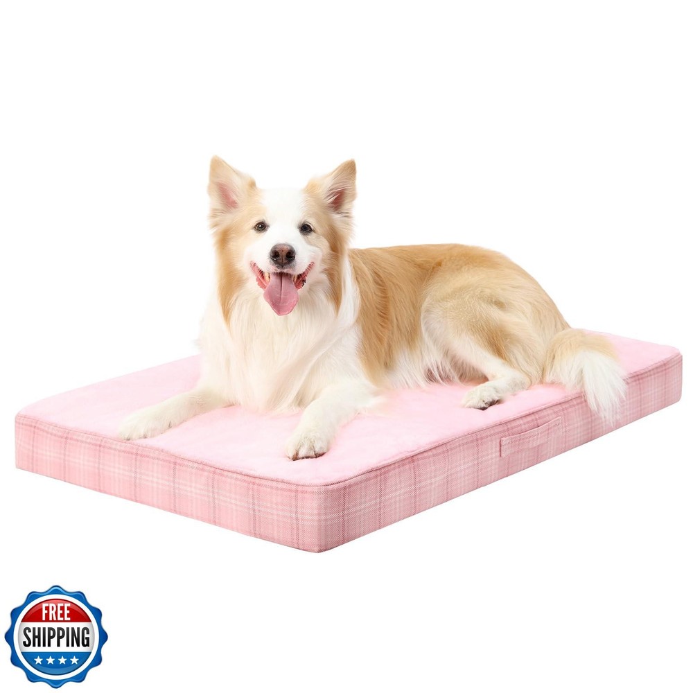 Washable Orthopedic Dog Bed for Large Dogs Waterproof Pet Bed with Removable Cover