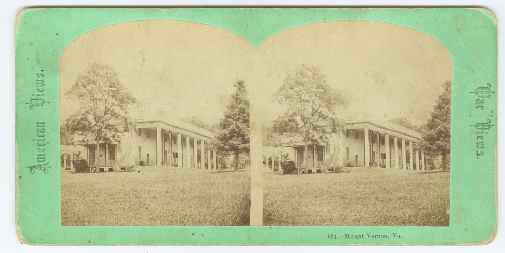 G2859~ VIRGINIA Mount Vernon Civil War 1860s Stereoview – G. Stacy