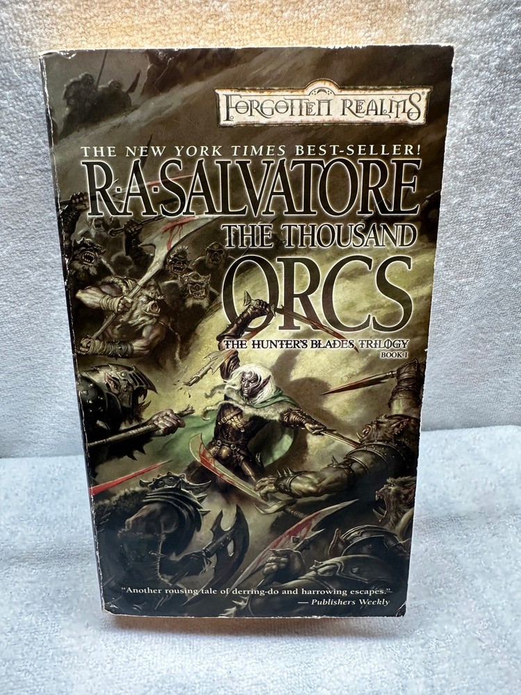 The Thousand Orcs Hunters Blade Trilogy Book 1 R.A.Salvatore Used Condition Book