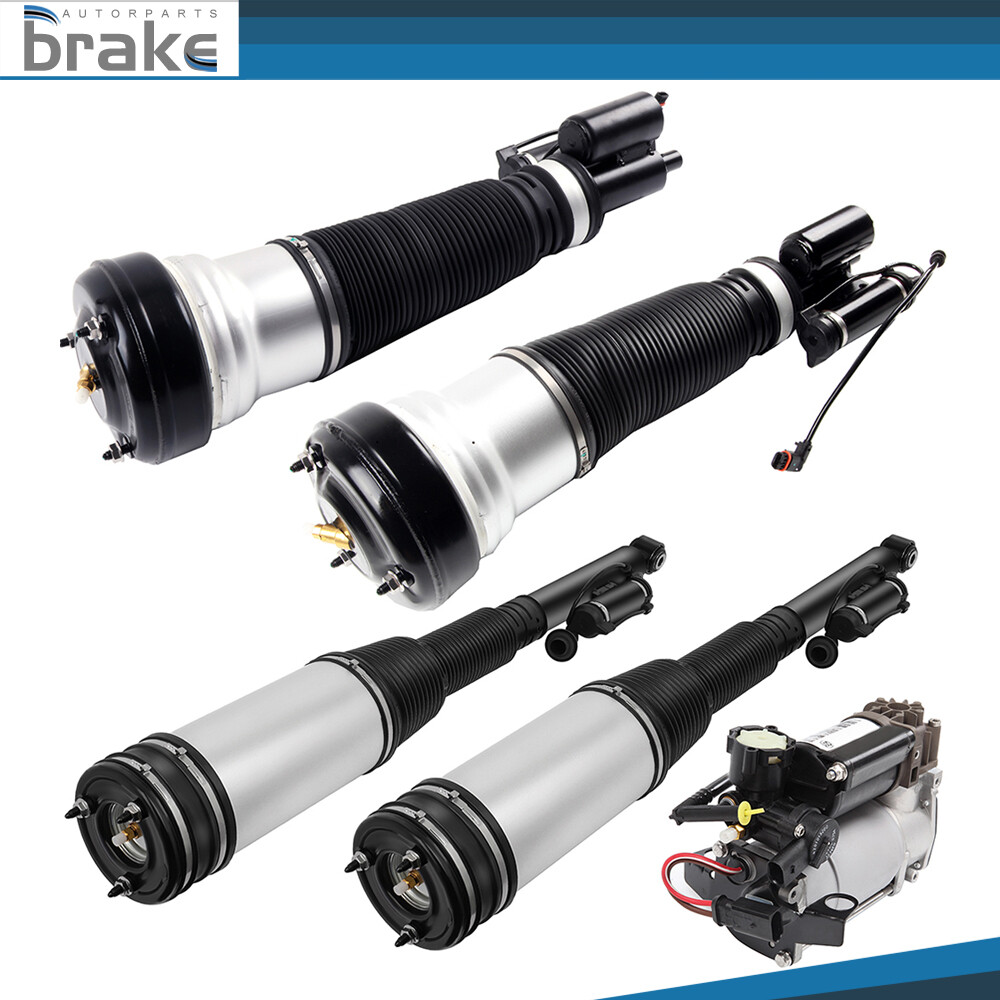 Front Rear Suspension Strut Air Compressor For Mercedes S430 S500 03-06 4WD