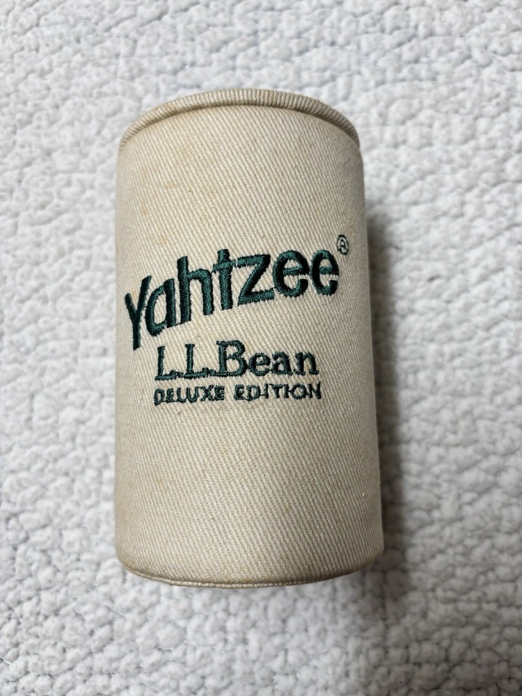 L.L. Bean YAHTZEE Gently Used - Includes All Pieces - Discolored Container