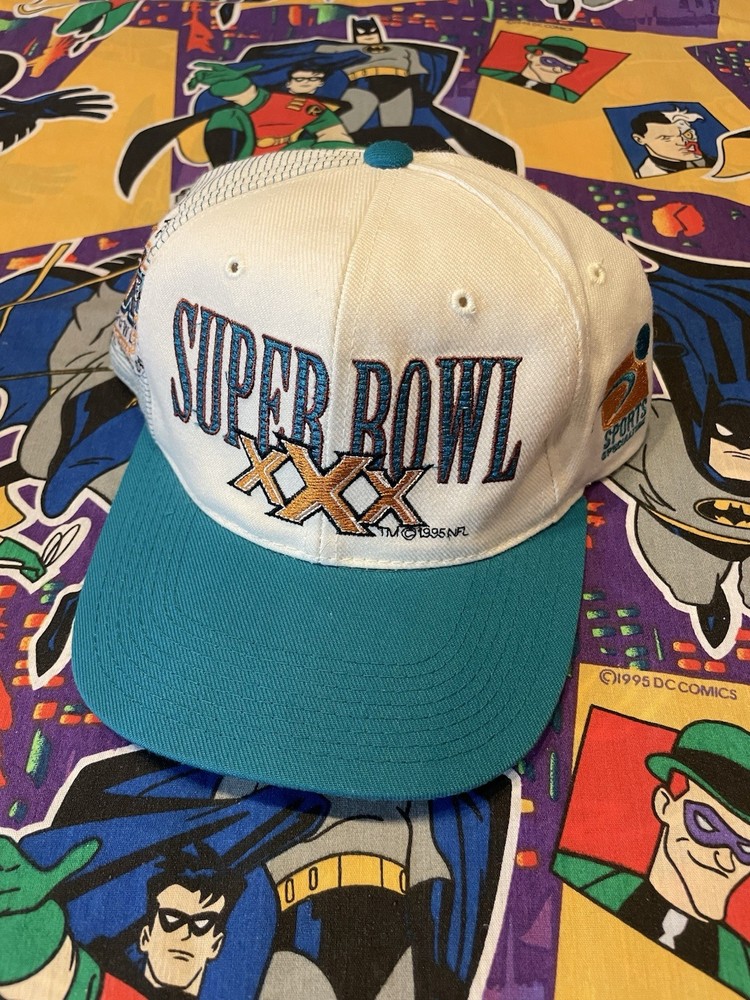 Vintage 1995 Super Bowl XXX Sports Specialties Laser Snapback Hat