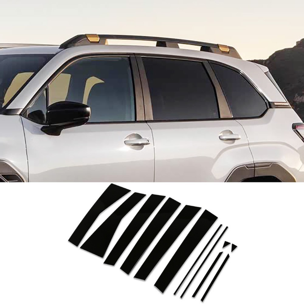Fit for Subaru Forester 2025 Window Pillar Molding Cover Trims Stainless Steel