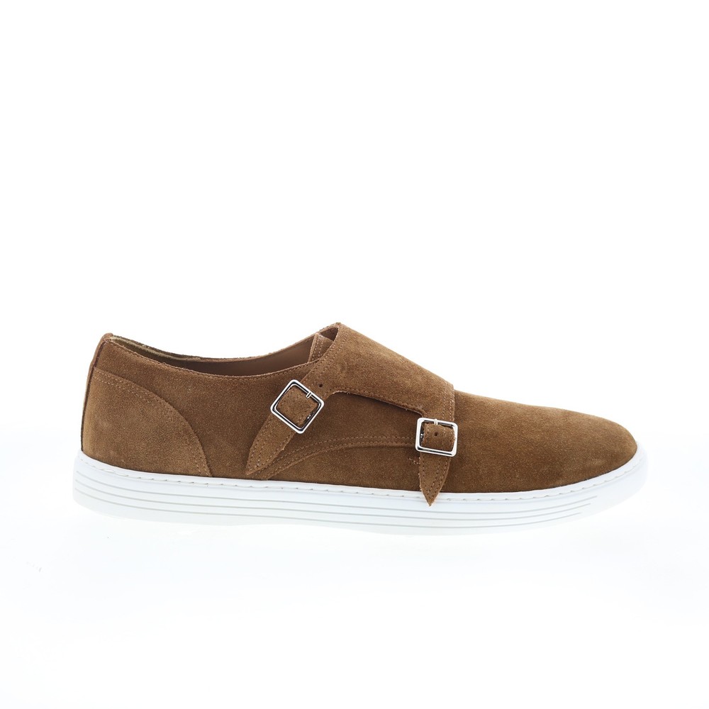 Pastori by Di Bianco Helvius Mens Brown Suede Loafers & Slip Ons Casual Shoes