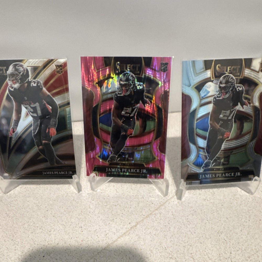 Select James Pearce Jr. Falcons Rookie Card Lot NFL 2025 Sports Trading (3)