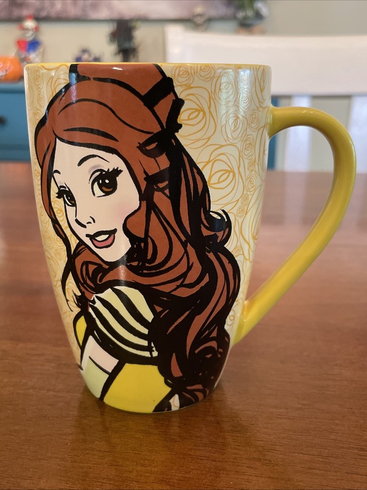 Disney Parks Belle Beauty and the Beast Princess Belle Coffee Tea Mug Cup