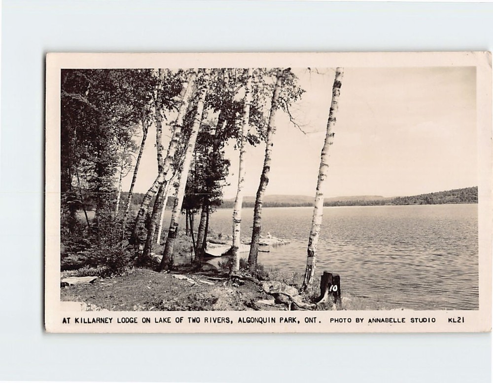 Postcard Killarney Lodge on Lake of Two Rivers Algonquin Park Ontario Canada