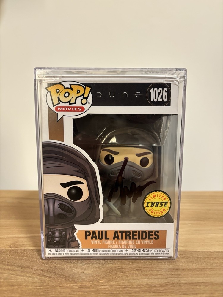 Funko Pop Dune Paul Atreides Chase Signed by Timothee Chalamet