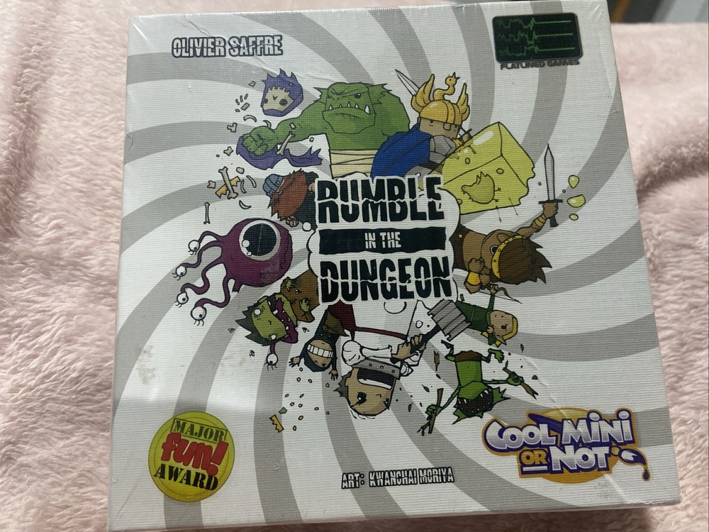 Rumble in the Dungeon Board Game -Flatlined Games - IELLO - Discontinued (Rare)!