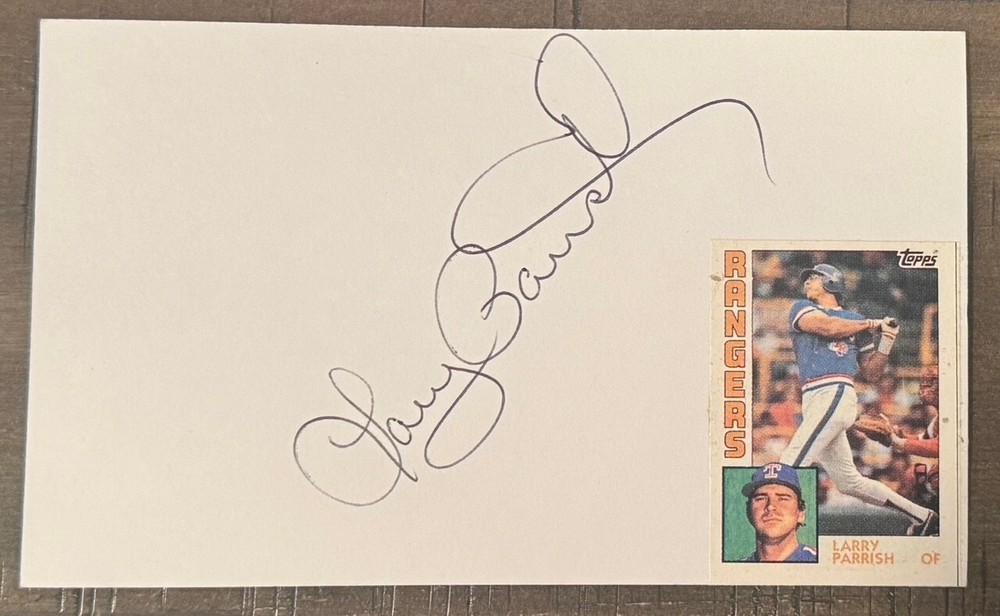 Larry Parrish Signed 3