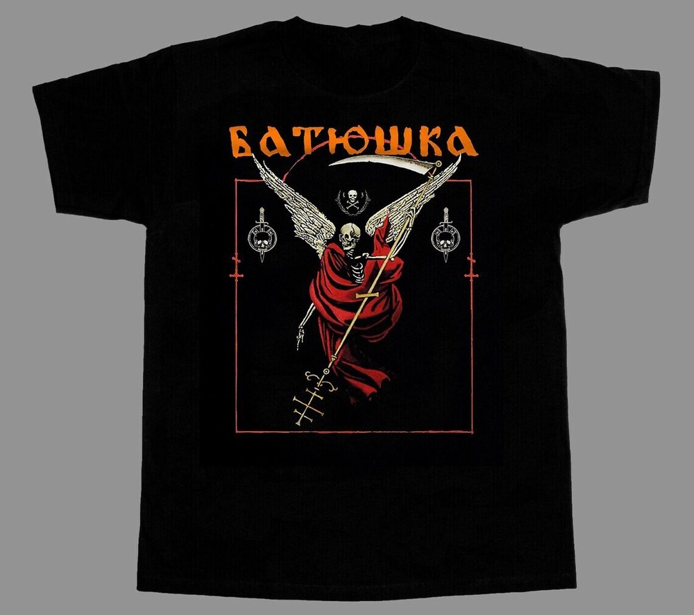 Vtg Batushka Band Short Sleeve Cotton Black T Shirt For Men All Size MC098