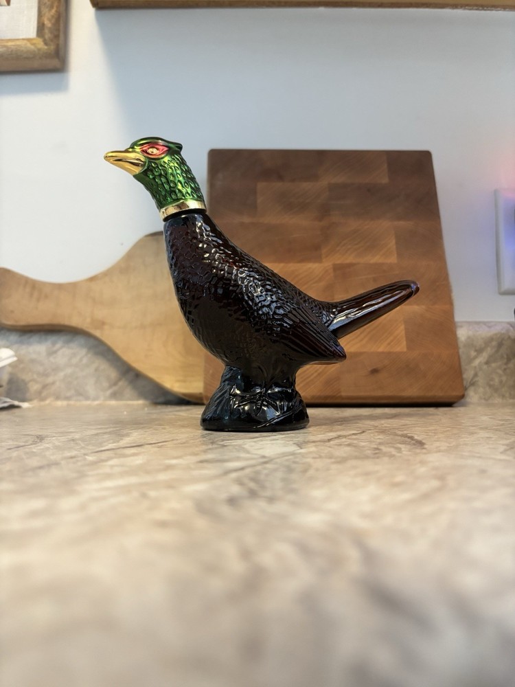 Avon The Pheasant Decanter Deep Woods After Shave 5 fl Oz Empty Bottle