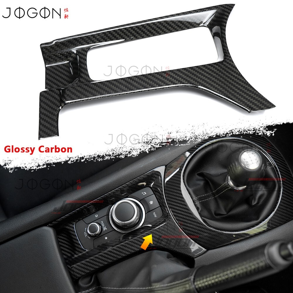 Real Carbon For Mazda MX-5 Miata ND MX5 16-24 Center Console Media Button Covers