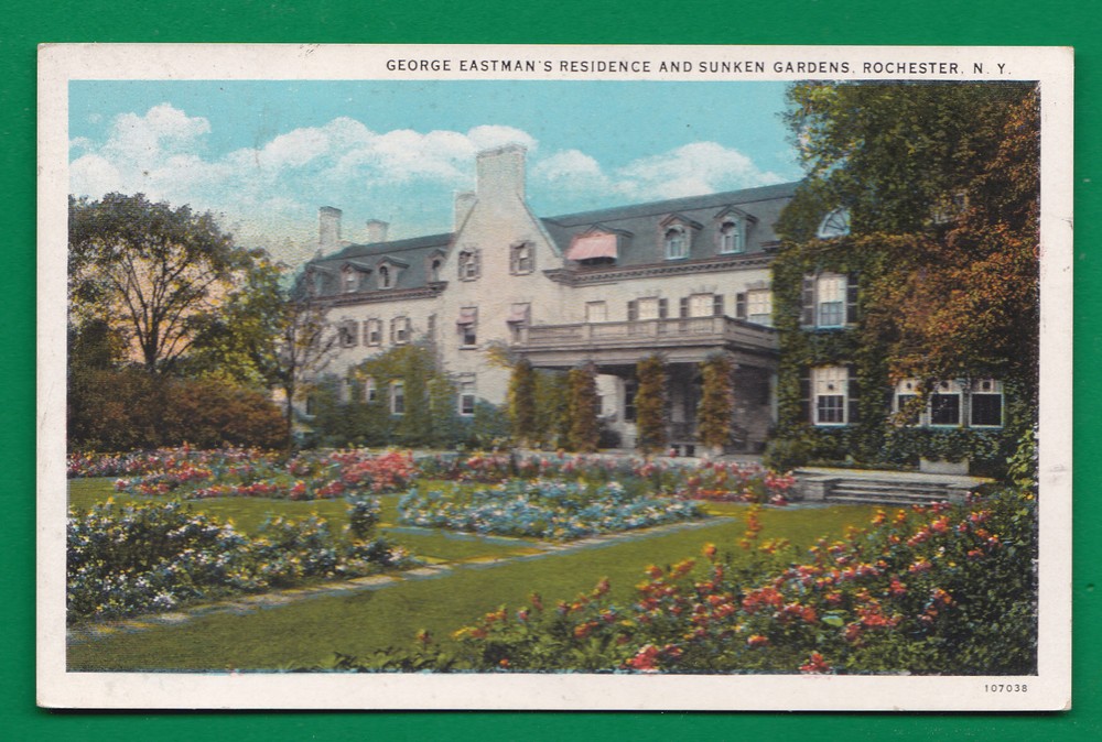 New York – Rochester, George Eastman's Residence & Sunken Gardens  Pc 2404