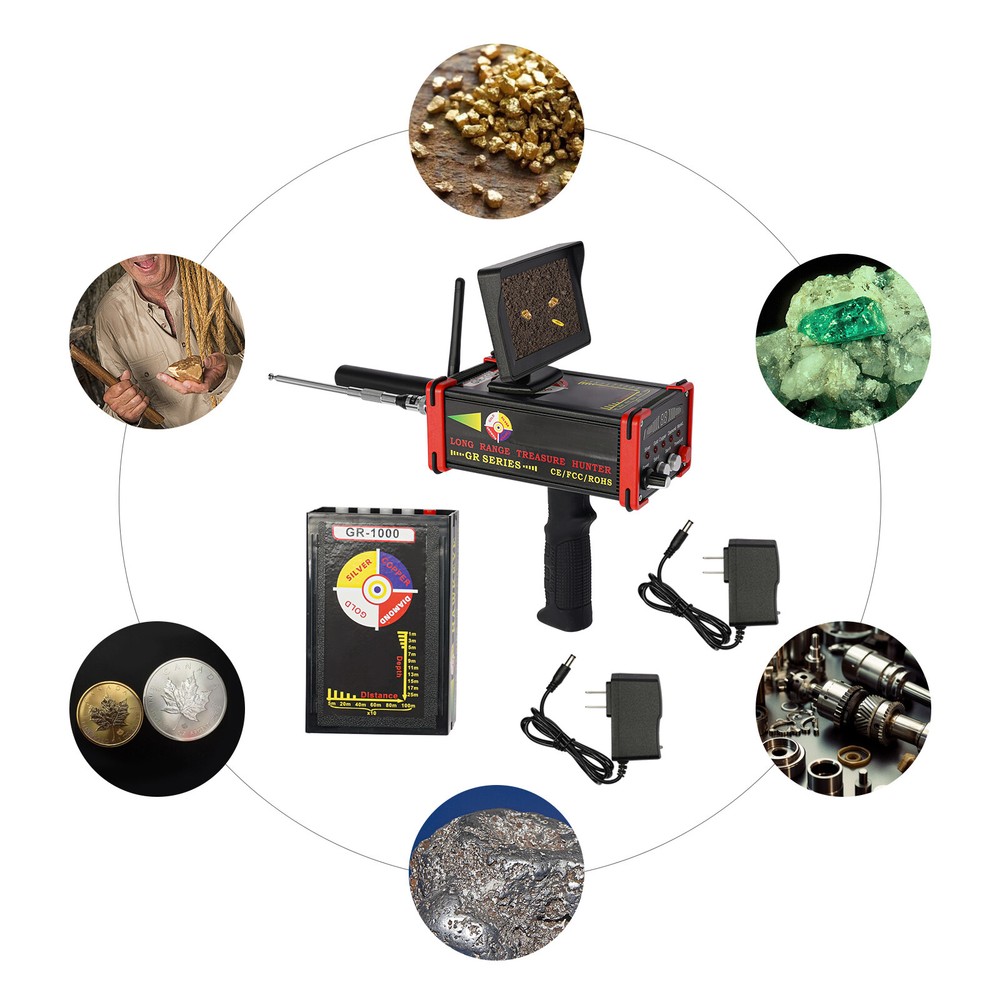 Long Range Gold Metal Detector Treasure Hunter Gold Finder Handheld 1000M+Screen