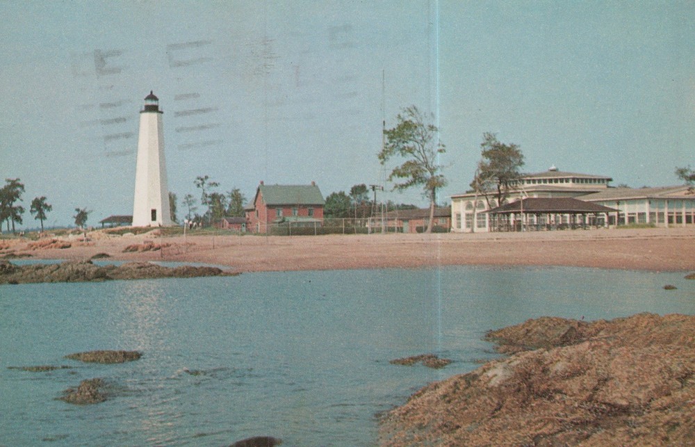 Lighthouse Point, New Haven, CT 1960’s Postcard