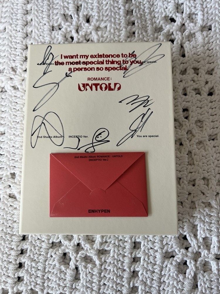 ENHYPEN ROMANCE: UNTOLD Autographed Promo Album Signed (not for sale)