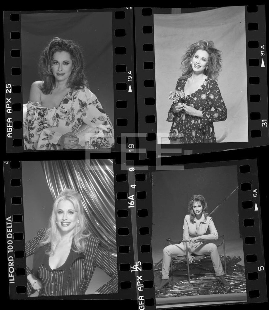 4 Rhonda Shear TV Movie Actress Model Harry Langdon Negative w/rights Lot 395E