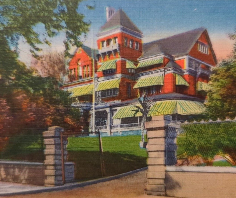 Governor's Mansion Albany New York NY Vintage Linen Postcard Posted 1954