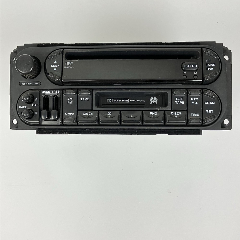 Chrysler 2002-2007 Dodge Jeep AMFM CD Cassette Radio w Aux Input RBP