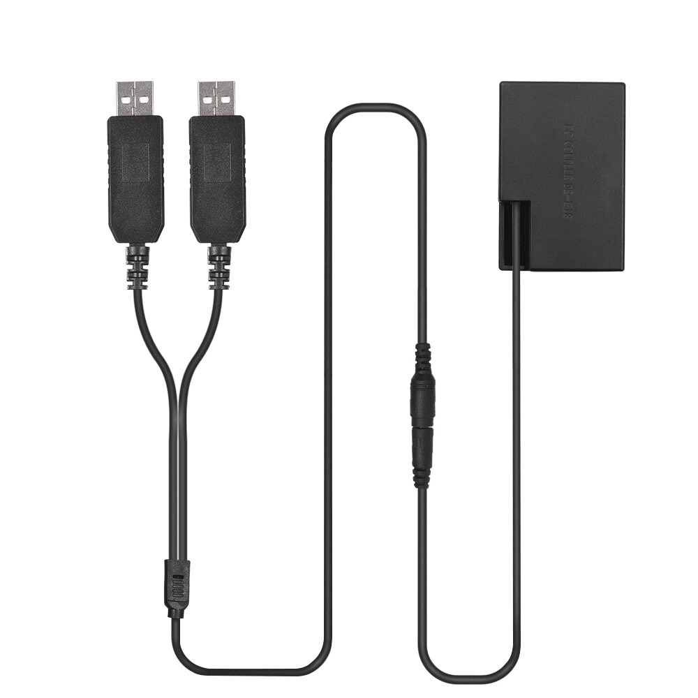 Dual USB  Adpater  Coupler Replacement DR-E17 Dummy  Q2P8