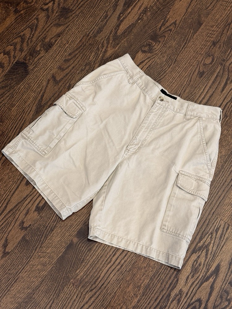 Croft & Barrow Men’s Cargo Shorts Beige Size 30 100% Cotton