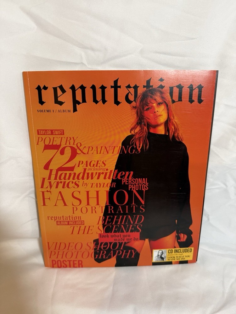 reputation Volume 1 2017 Taylor Swift Magazine & Poster. Rare&Pristine NO CD! SU