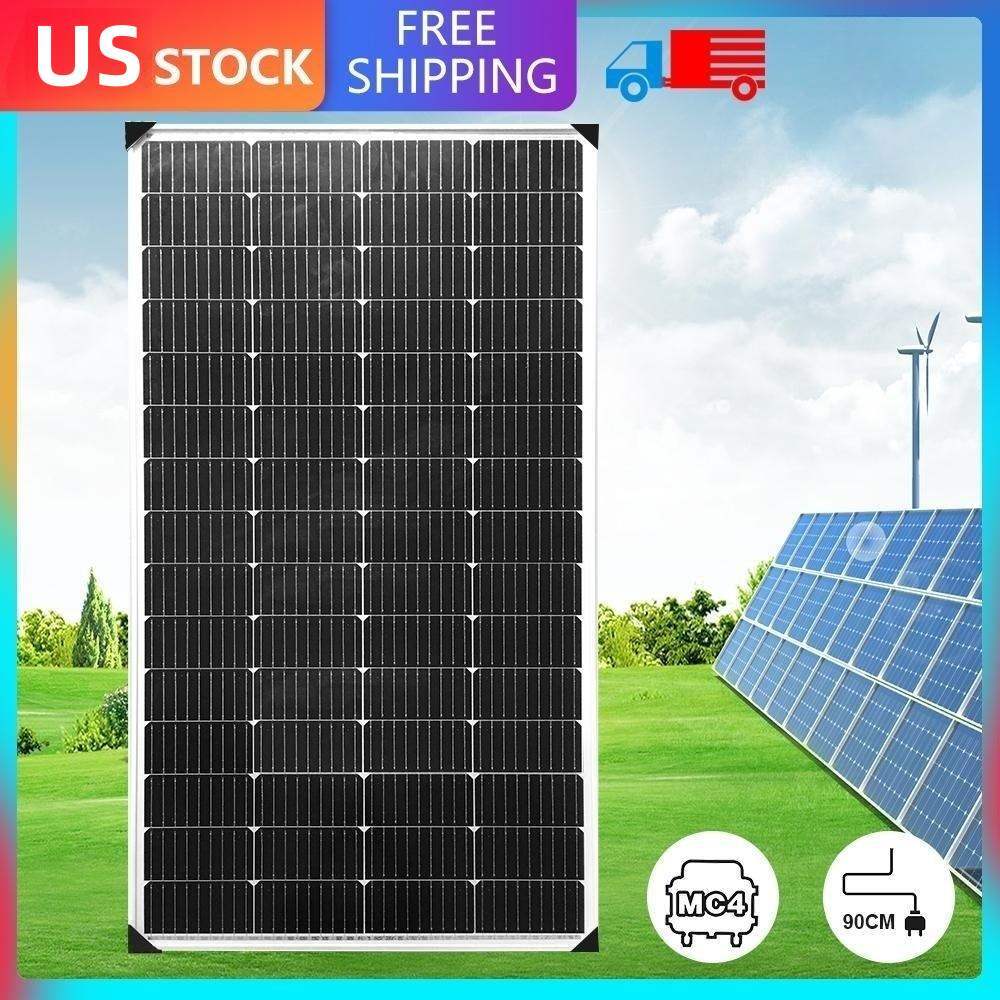 200W 12V Mono Solar Panel for Off-Grid RV Home Boat Battery Charging